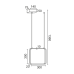 ACA LIGHTING V30LEDP30BK SYMETRIA