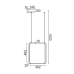 ACA LIGHTING V30LEDP36BK SYMETRIA