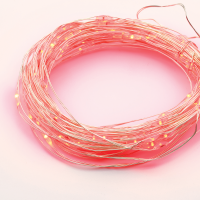 ACA LIGHTING X01100415 2,25W 3000K 10000mm 3 x AA LED STRING LIGHTS TIMER RED SILVER COPPER WIRE IP44