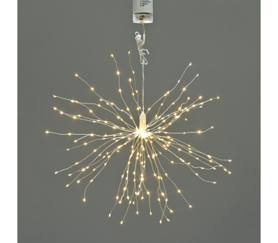 LED светещ гирлянд ACA LIGHTING X0115011811 2,25W 3000K 4 x AA LED FIREWORKS STRING LIGHT WITH SILVER COPPER WIRE