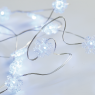 ACA LIGHTING X01202114 1.2W 6000K 2000mm 2 x AA ACRYLIC SNOWFLAKE STRING LIGHT WITH COPPER WIRE