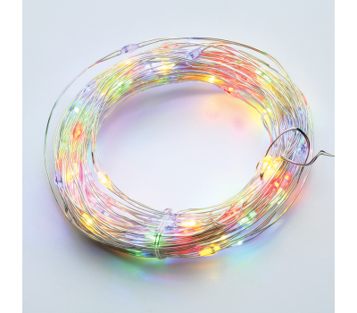 LED светещ гирлянд ACA LIGHTING X01200312 6W RGBY 20000mm SILVER LED STRING LIGHT WITH COPPER WIRE IP44