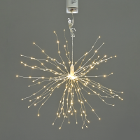 LED светещ гирлянд ACA LIGHTING X0125011811 3,75W 3000K 4 x AA LED FIREWORKS STRING LIGHT WITH SILVER COPPER WIRE
