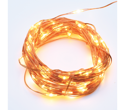 LED светещ гирлянд ACA LIGHTING X01100125 2,25W 3000K 10000mm 3 x AA LED STRING LIGHT WITH COPPER WIRE IP44