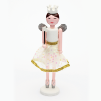 Коледна декорация ACA LIGHTING X023004 WOODEN NUTCRACKER FAIRY