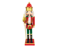 ACA LIGHTING X023009 WOODEN NUTCRACKER KING WITH AXE