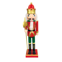 ACA LIGHTING X023009 WOODEN NUTCRACKER KING WITH AXE