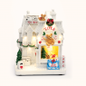 LED коледна декорация ACA LIGHTING X0304 LED WHITE GIFT HOUSE 0,27W 3000K 3 x AA 