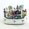 LED коледна декорация ACA LIGHTING X0310 LED MULTICOLOR VILLAGE + ROTATION SKATING 8 SONGS 0,74W RGB LED 3 x AA 