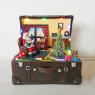 LED коледна декорация ACA LIGHTING X0316 LED CHRISTMAS SUITCASE SANTA + ROTATION TREE 8 SONGS 0,54W 3000K 3 x AA 