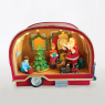 LED коледна декорация ACA LIGHTING X0320 LED MULTICOLOR SANTA WORKSHOP + ROTATION TREE 8 SONGS 0,36W LED 3000K 3 x AA 