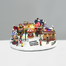 LED коледна декорация ACA LIGHTING X0327 LED SNOWY MULTICOLOR VILLAGE + ROTATION CAROUSEL 8 SONGS 0,54W RGB LED 