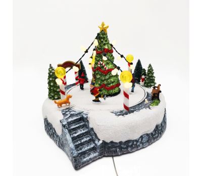 ACA LIGHTING X0339 LED SNOWY PARK 8 SONGS 0,315W 3000K 3 x AA 