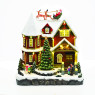 ACA LIGHTING X0355 LED HOUSE WITH CHRISTMAS TREE + ROTATION TREE 8 SONGS 0,459W 3000K 3 x AA 