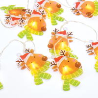 ACA LIGHTING X04101101 0,6W 3000K 1350mm 2 x AA PLASTIC DEER HEAD DECORATIVE STRING LIGHT