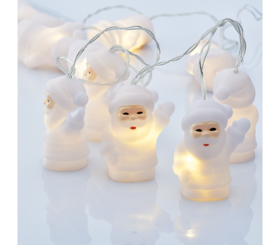 LED светещ гирлянд ACA LIGHTING X04101105 0.6W 3000K 1350mm 2 x AA SILICONE SANTA DECORATIVE STRING LIGHT