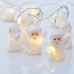 LED светещ гирлянд ACA LIGHTING X04101105 0.6W 3000K 1350mm 2 x AA SILICONE SANTA DECORATIVE STRING LIGHT