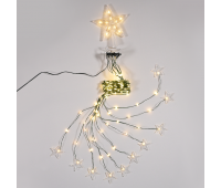 ACA LIGHTING X041901525 2,4W 3000K LED STRING TREE LIGHTS WITH STAR WITH PVC COPPER WIRE