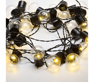 ACA LIGHTING X04251123 2,4W 3000K 3 x AA PLASTIC XMAS BALL LAMP LED DECORATIVE STRING LIGHT IP44