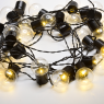 ACA LIGHTING X04251123 2,4W 3000K 3 x AA PLASTIC XMAS BALL LAMP LED DECORATIVE STRING LIGHT IP44
