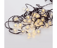 LED соларен светещ гирлянд ACA LIGHTING X043014232 1,5W 3000K 4350mm LED DECORATIVE CRYSTAL SOLAR BALLS STRING LIGHTS IP44