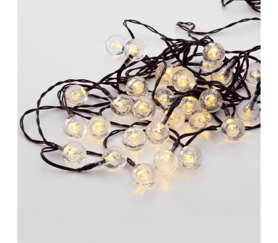 ACA LIGHTING X043014232 1,5W 3000K 4350mm LED DECORATIVE CRYSTAL SOLAR BALLS STRING LIGHTS IP44