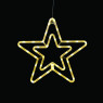 LED коледна декорация ACA LIGHTING X04421331 LED PLASTIC DOUBLE STARS 2W 3000K 3 x AA/USB