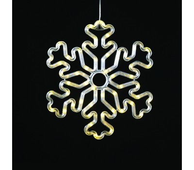 ACA LIGHTING X04501311 LED PLASTIC SNOWFLAKE 2W 3000K 3 x AA/USB
