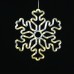 ACA LIGHTING X04501311 LED PLASTIC SNOWFLAKE 2W 3000K 3 x AA/USB
