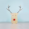 LED коледна декорация ACA LIGHTING X05101101 LED WOODEN REINDEER HEAD 0,6W 3000K 2 x AA