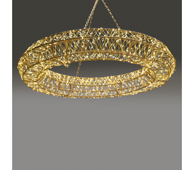 ACA LIGHTING X0519601535 7.2W 2700K LED STEADY 3D METAL RING STRING LIGHTS WITH COPPER WIRE IP44