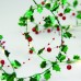 LED светещ гирлянд ACA LIGHTING X05201121 1.8W 3000K 1800mm 2 x AA MISTLETOES & BERRIES GARLAND STRING LIGHT WITH COPPER WIRE