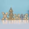 ACA LIGHTING X05211102 LED WOODEN CHRISTMAS SIGN 1,26W 3000K 2 x AAA