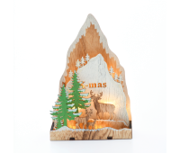 ACA LIGHTING X0581104 LED PLYWOOD CHRISTMAS SCENERY 0,48W 3000K 2 x AAA