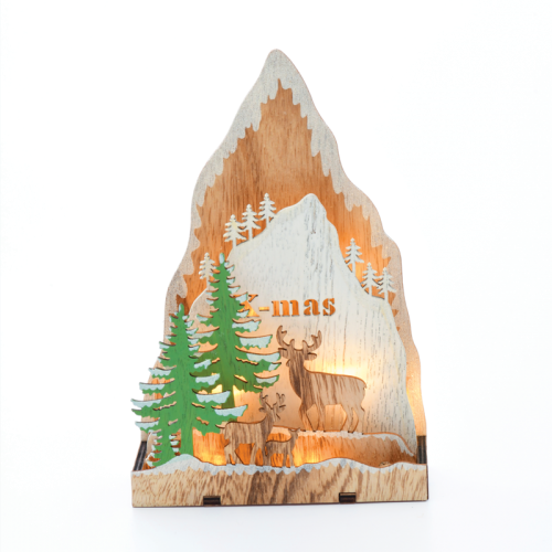 ACA LIGHTING X0581104 LED PLYWOOD CHRISTMAS SCENERY 0,48W 3000K 2 x AAA