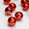 LED светещ гирлянд ACA LIGHTING X061011201 0,45W 3000K 1350mm 3 x AA RED PLASTIC XMAS BALL DECORATIVE STRING LIGHT