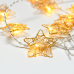 ACA LIGHTING X061011206A 0,45W 3000K 1350mm 3 x AA GOLD METAL STAR LED STRING LIGHT