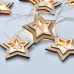 LED светещ гирлянд ACA LIGHTING X061011207 0,45W 3000K 1350mm 3 x AA WOODEN REINDEER STAR DECORATIVE STRING LIGHT