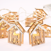 ACA LIGHTING X061011208 0,45W 3000K 1350mm 3 x AA WOODEN HOUSE REINDEER DECORATIVE STRING LIGHT