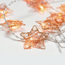 ACA LIGHTING X061011231 0,45W 3000K 1350mm 3 x AA COPPER METAL STAR LED STRING LIGHT