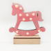 LED коледна декорация ACA LIGHTING X061011240 LED WOODEN PINK HORSE 0,45W 3000K 2 x AA