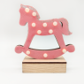 ACA LIGHTING X061011240 LED WOODEN PINK HORSE 0,45W 3000K 2 x AA