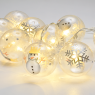 ACA LIGHTING X061011247 0,045W 3000K 1500mm 3 x AA PLASTIC SNOWMAN DECORATIVE STRING LIGHT