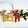 ACA LIGHTING X061011248 0,45W 3000K 1500mm 3 x AA WOODEN GLITTER REINDEERS DECORATIVE STRING LIGHT