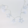 LED светещ гирлянд ACA LIGHTING X061021242 0,45W 6000K 1350mm 3 x AA ACRYLIC STARS DECORATIVE STRING LIGHT