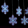 ACA LIGHTING X0612024203 2W 12000K 3000mm LED STRING PLASTIC SNOWFLAKES ICICLE LIGHTS IP44