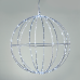 LED коледна декорация ACA LIGHTING X0614424226 3W 12000K LED STEADY 3D SILVER METAL BALL STRING LIGHTS MOTIFS WITH COPPER WIRE IP44