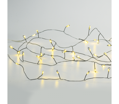 ACA LIGHTING X063001477 6W 3000K 3000mm CLUSTER LED STRING LIGHTS WITH BLACK COPPER WIRE IP44