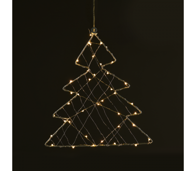 ACA LIGHTING X064014250 1.2W 2700K LED STEADY SILVER METAL TREE STRING LIGHTS MOTIFS WITH COPPER WIRE IP44
