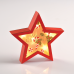 ACA LIGHTING X06611221 LED PLYWOOD RED STAR 0,27W 3000K 2 x AAA